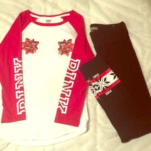 Victoria’s Secret Pink Christmas outfit